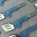 Spatula Friend Pin - Blue and Green