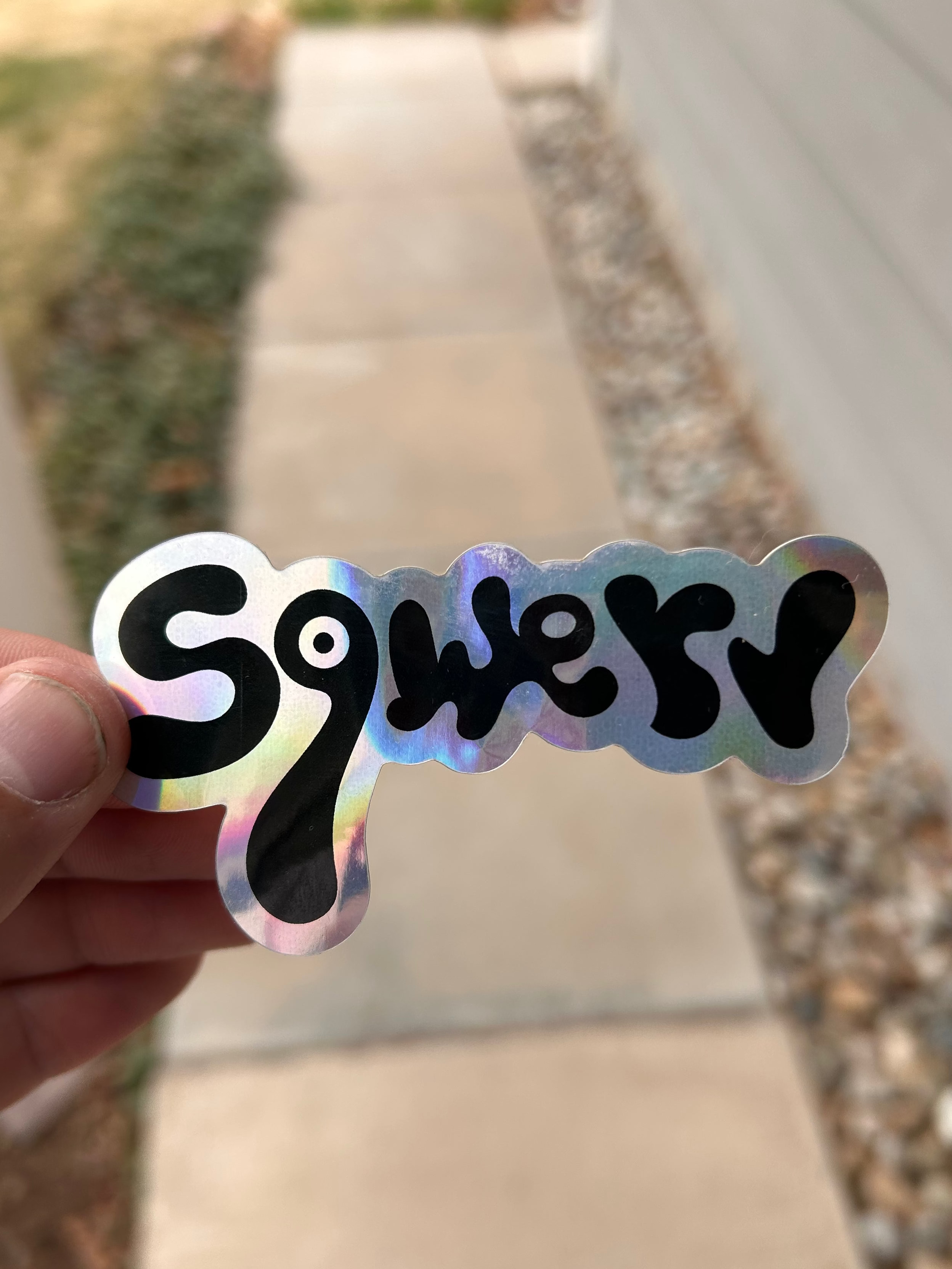 Silver Logo Sticker