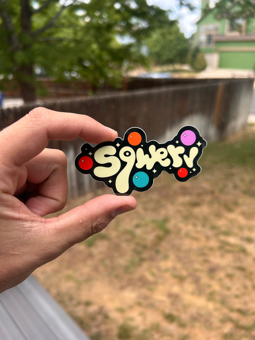 Bubble Logo Sticker
