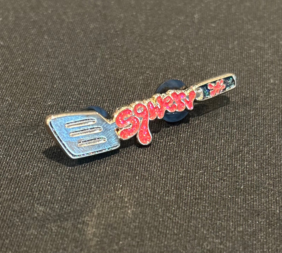 Spatula Friend Pin - Red and Black