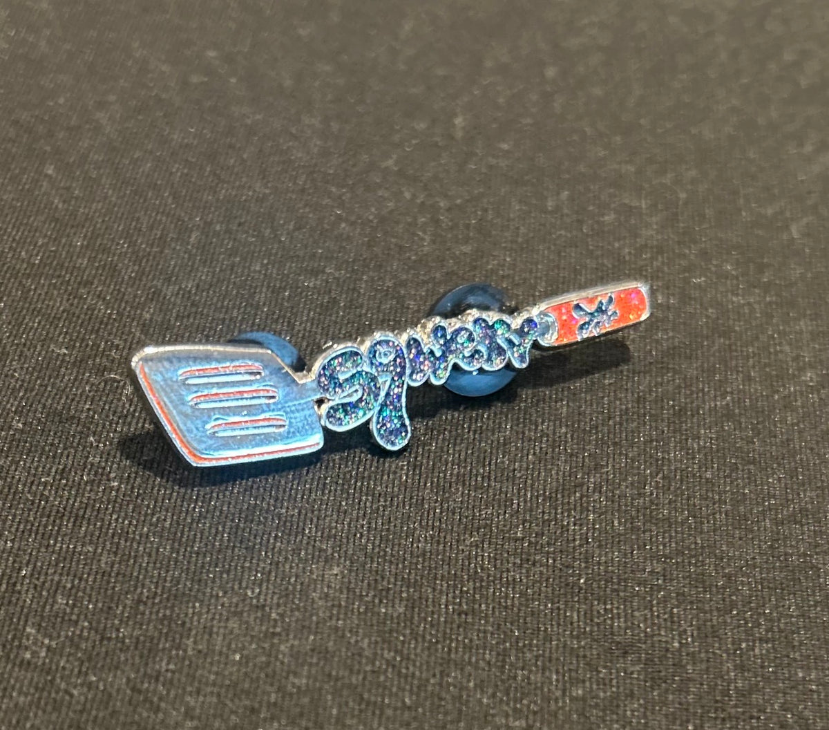 Spatula Friend Pin - Blue and Orange