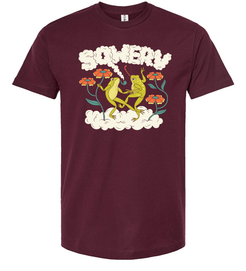 Frog Tee Burgundy
